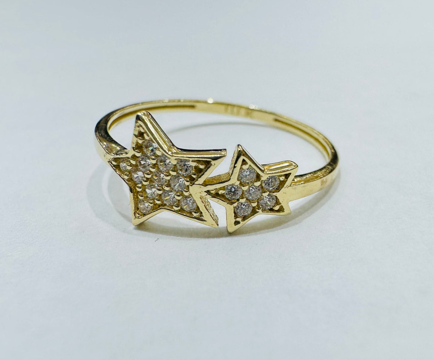 10K GOLD STAR RING, SIZE: 7