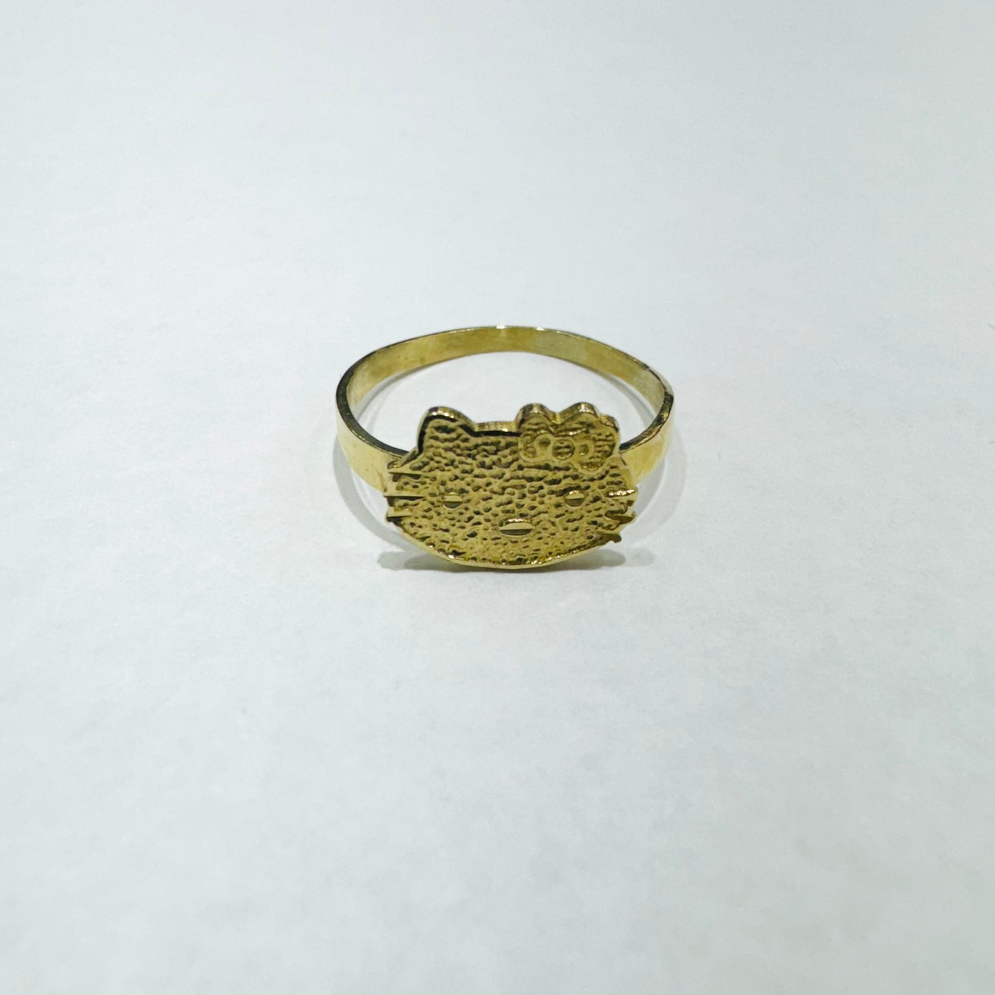 10K GOLD SMALL HELLO KITTY RING, SIZE: 7