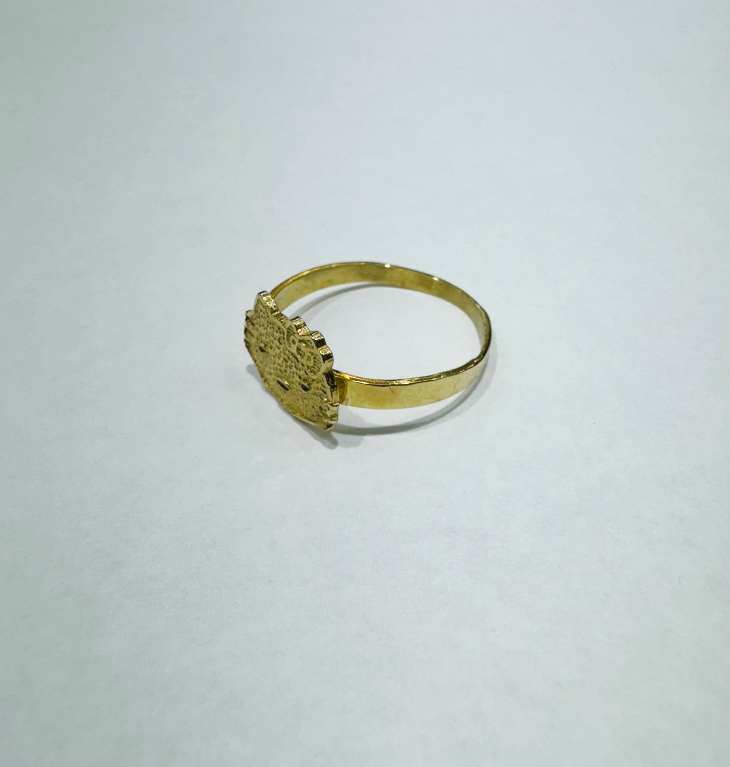 10K GOLD SMALL HELLO KITTY RING, SIZE: 7