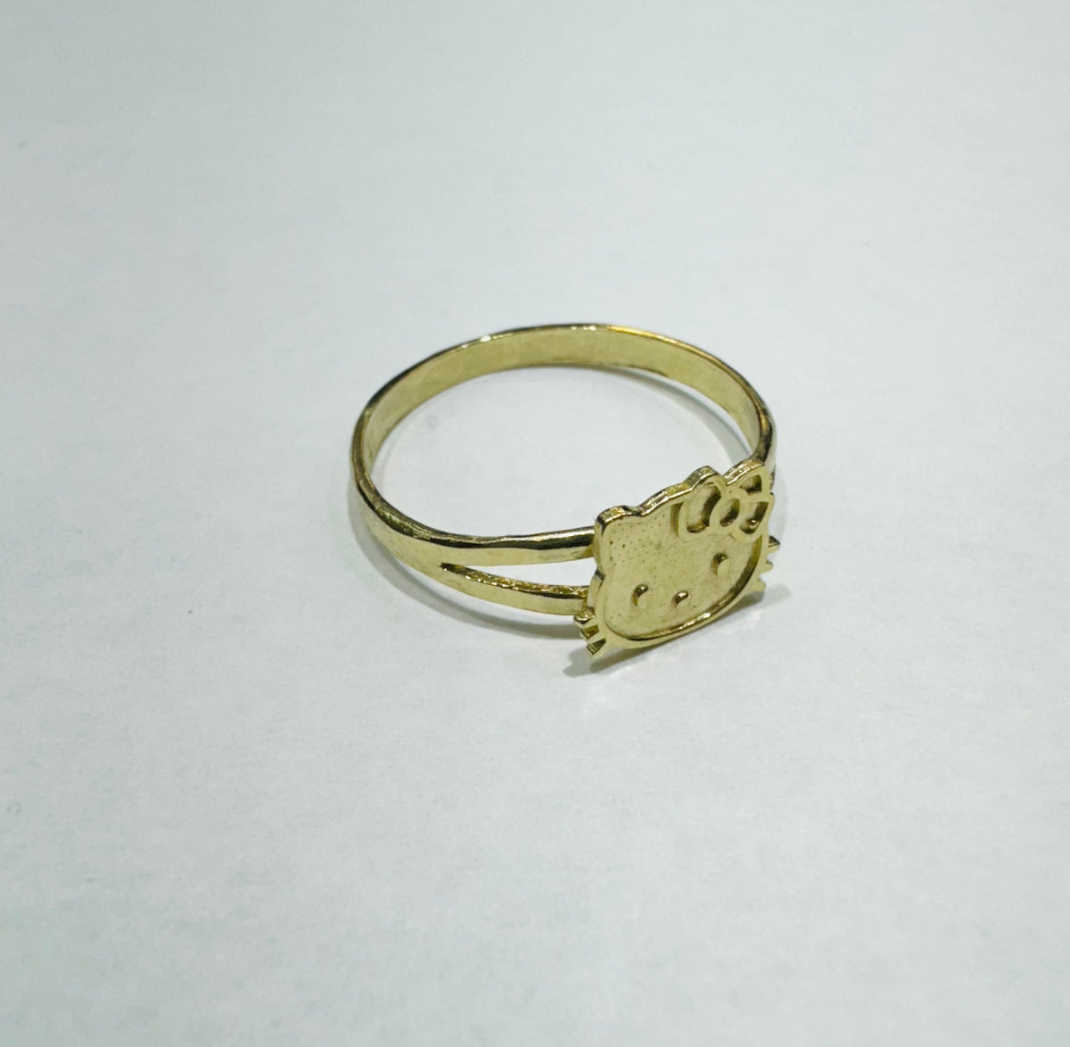 10K GOLD HELLO KITTY RING, SIZE: 6