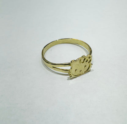 10K GOLD HELLO KITTY RING, SIZE: 6