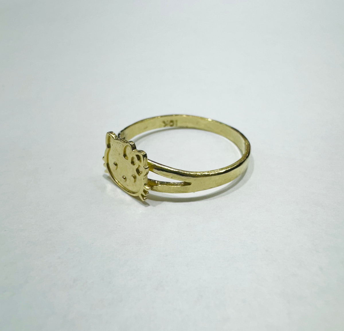 10K GOLD HELLO KITTY RING, SIZE: 6