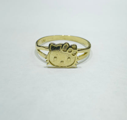 10K GOLD HELLO KITTY RING, SIZE: 6