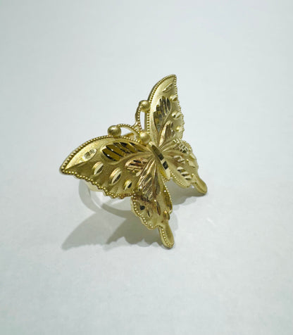 10K GOLD BUTTERFLY RING, SIZE: 7, WEIGHT: 6.1gm