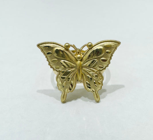 10K GOLD BUTTERFLY RING, SIZE: 6, WEIGHT: 4.2gm