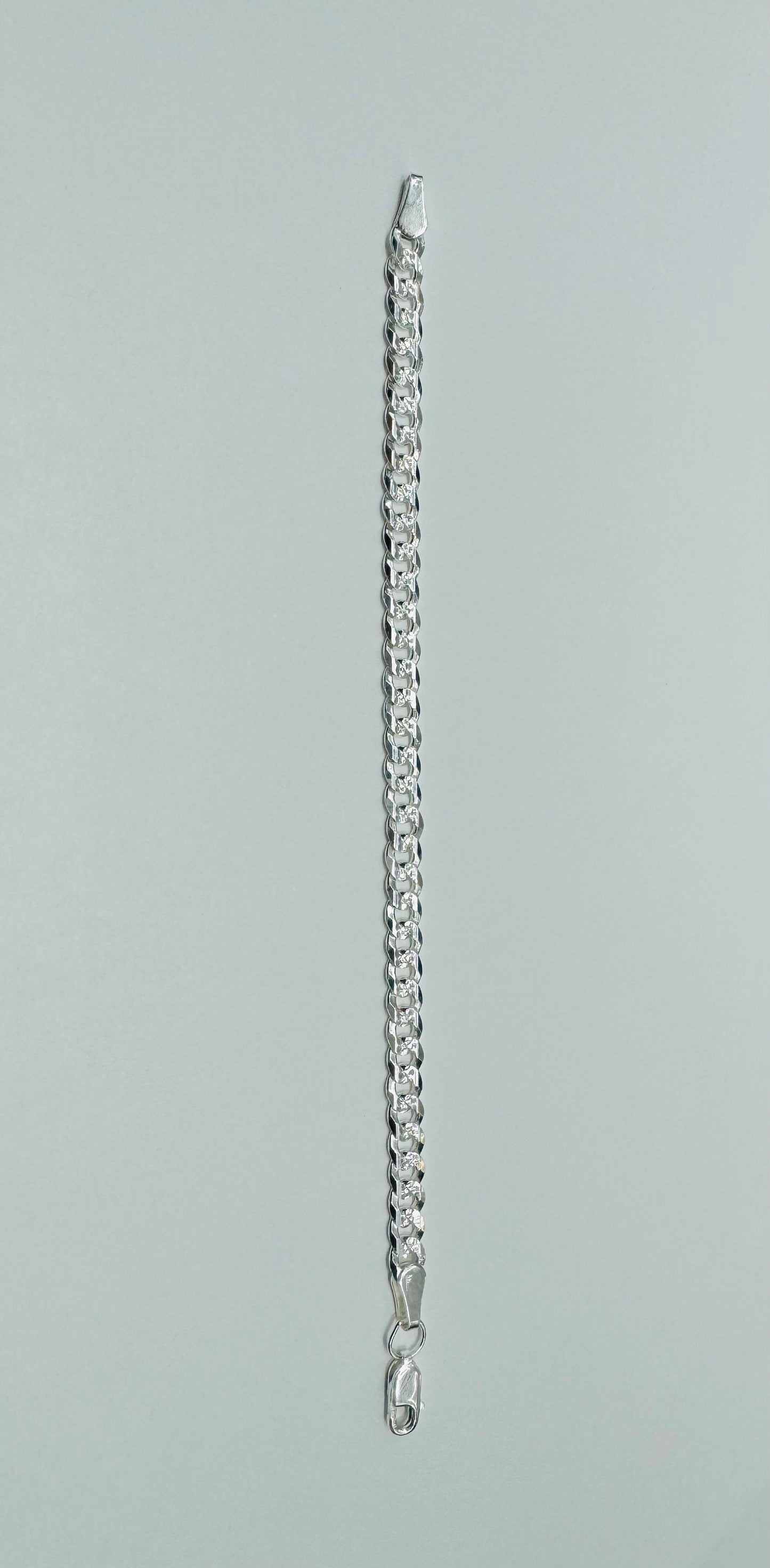 SILVER ITALIAN CUBAN LINK BRACELET 7”, WEIGHT: 4.9gm, WIDTH: 2.9mm