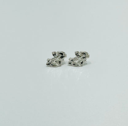 SILVER REGULAR NUGGET EARRINGS, WEIGHT: 1.1gm