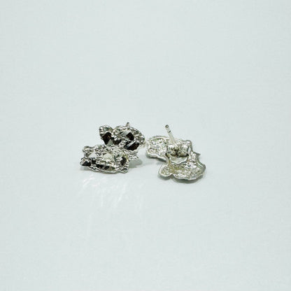 SILVER REGULAR NUGGET EARRINGS, WEIGHT: 1.1gm