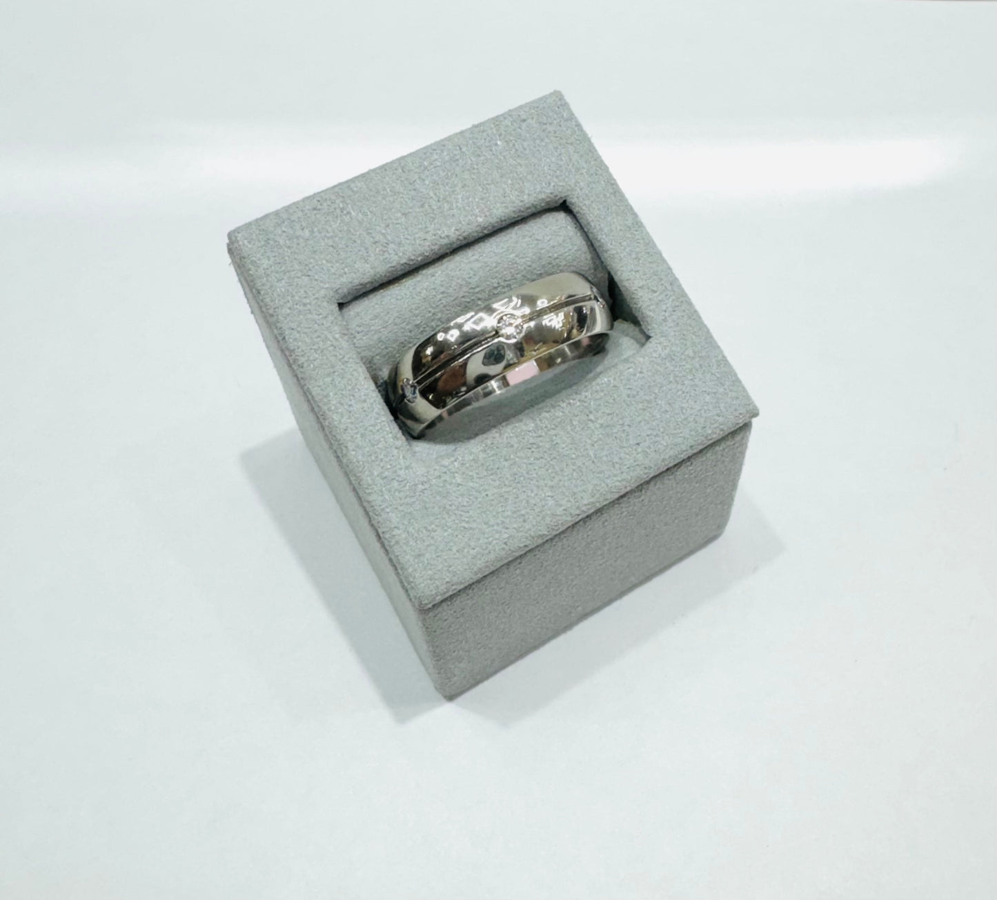 SILVER MENS BAND, WEIGHT: 8gm, SIZE: 11