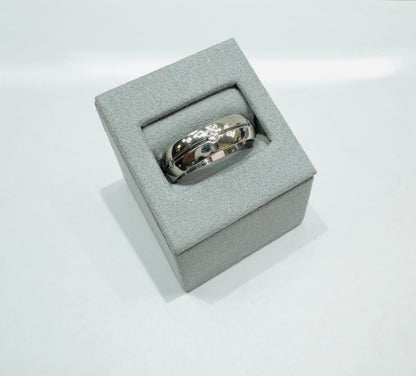 SILVER MENS BAND, WEIGHT: 8gm, SIZE: 11