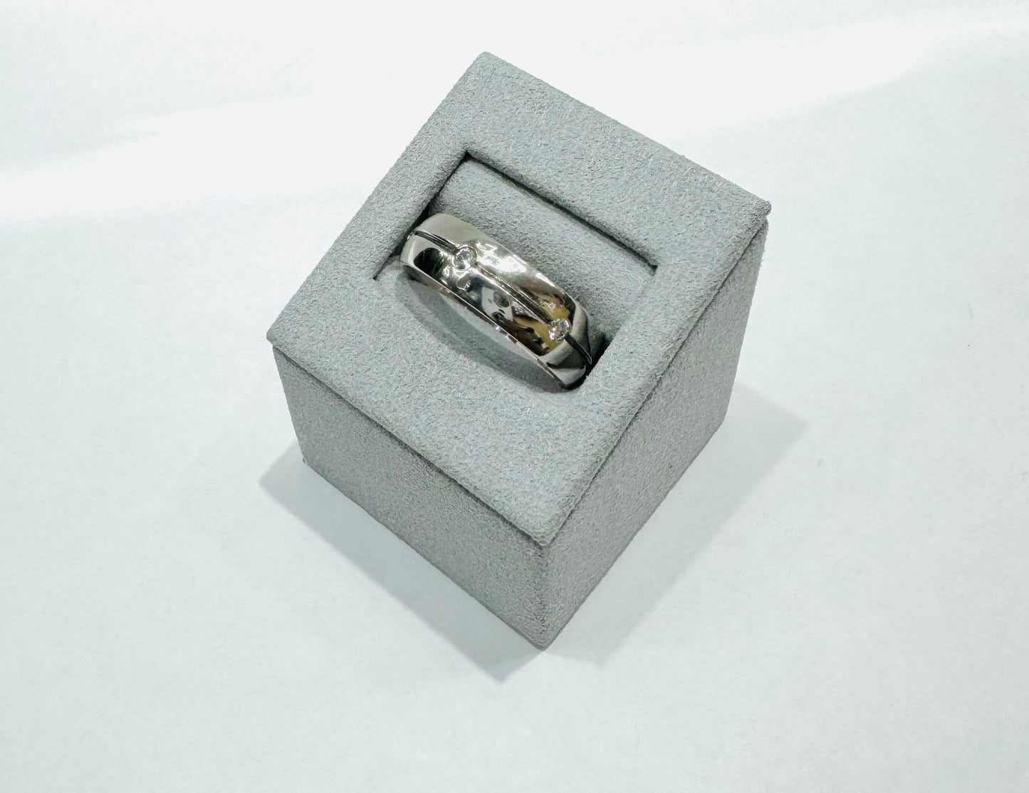 SILVER MENS BAND, WEIGHT: 8gm, SIZE: 11