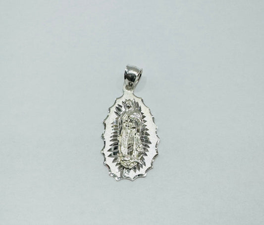 SILVER VIRGIN MARY PENDANT, WEIGHT: 2.9gm