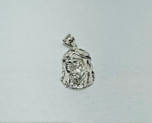 SILVER JESUS FACE PENDANT, WEIGHT: 2.7gm