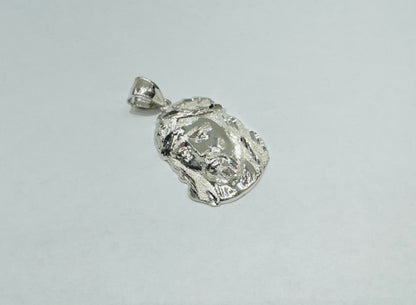 SILVER JESUS FACE PENDANT, WEIGHT: 2.7gm