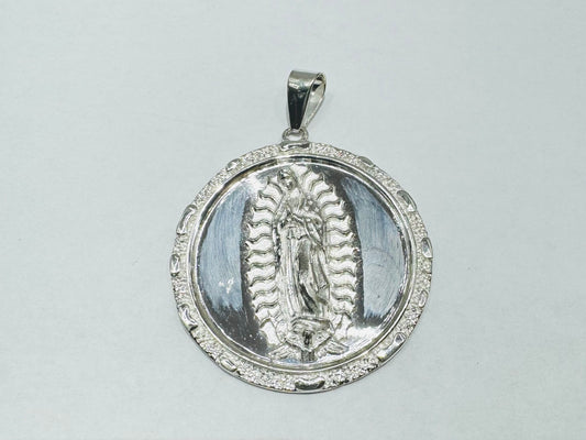 SILVER VIRGIN MARY PENDANT, WEIGHT: 12.7gm
