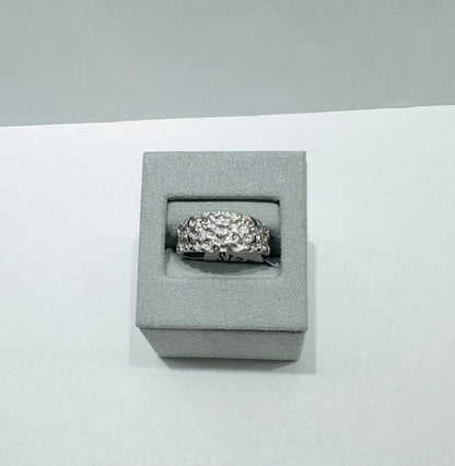 SILVER NUGGET RING, WEIGHT: 5.2gm, SIZE: 9