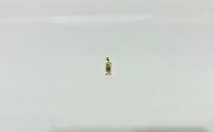 14K SMALL GOLD BAR PENDANT, WEIGHT: 1.8gm, WIDTH: 7.82mm