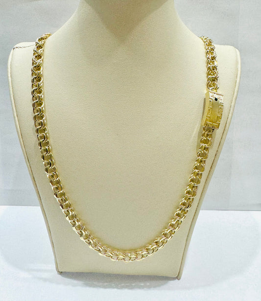 10K GOLD CHINO LINK NECKLACE 26”, WEIGHT: 23.7gm, WIDTH: 7.2mm