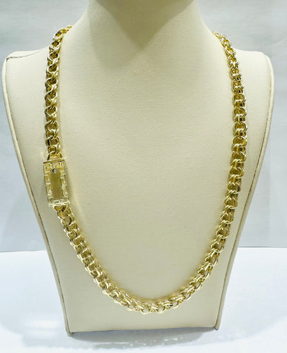 10K GOLD CHINO LINK NECKLACE 22”, WEIGHT: 19.7gm, WIDTH: 7.2mm