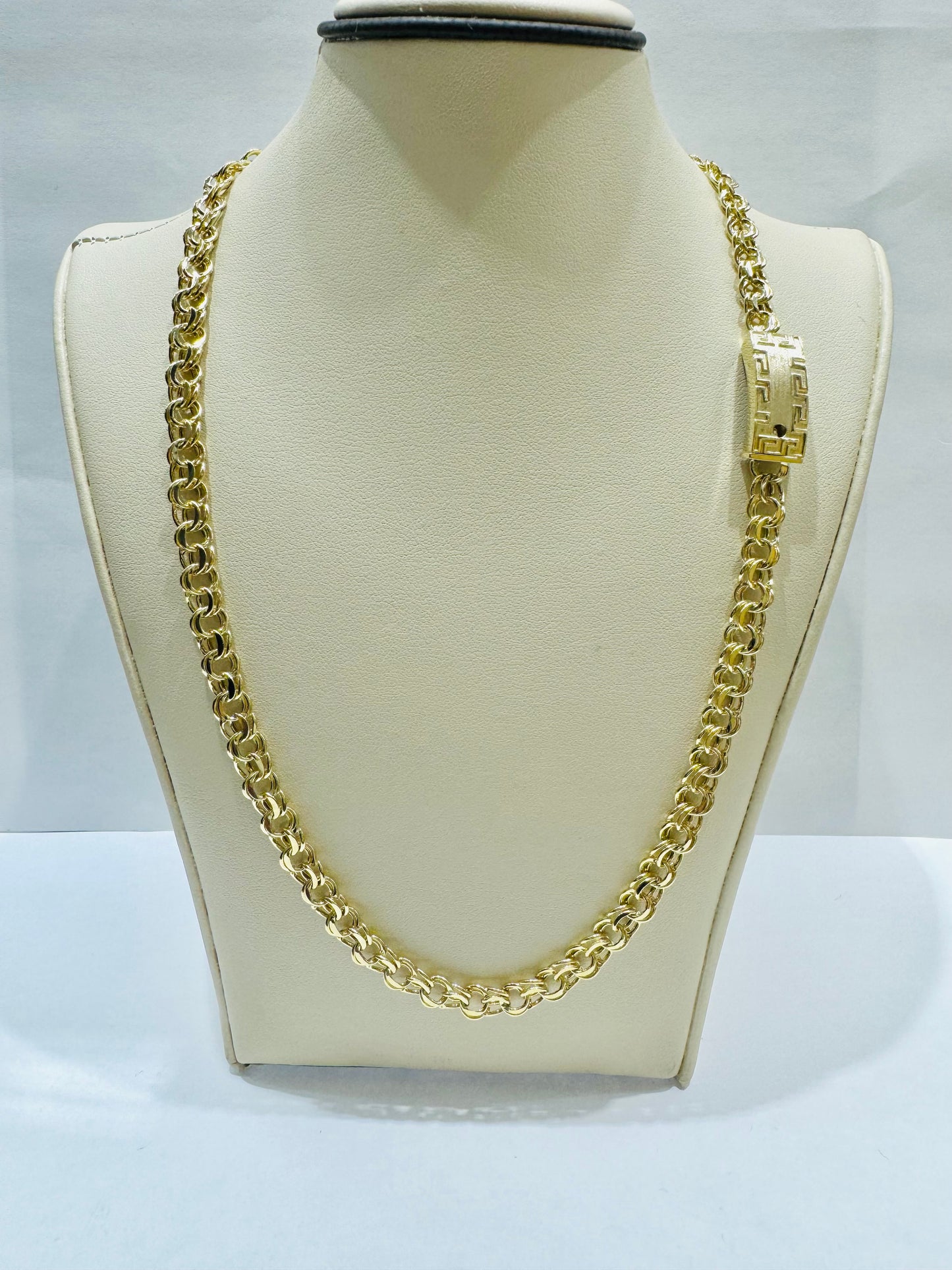 10K GOLD CHINO LINK NECKLACE 24”, WEIGHT: 15.8gm, WIDTH: 6mm