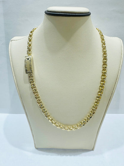 10K GOLD CHINO LINK NECKLACE 16”, WEIGHT: 11.4gm, WIDTH: 6mm