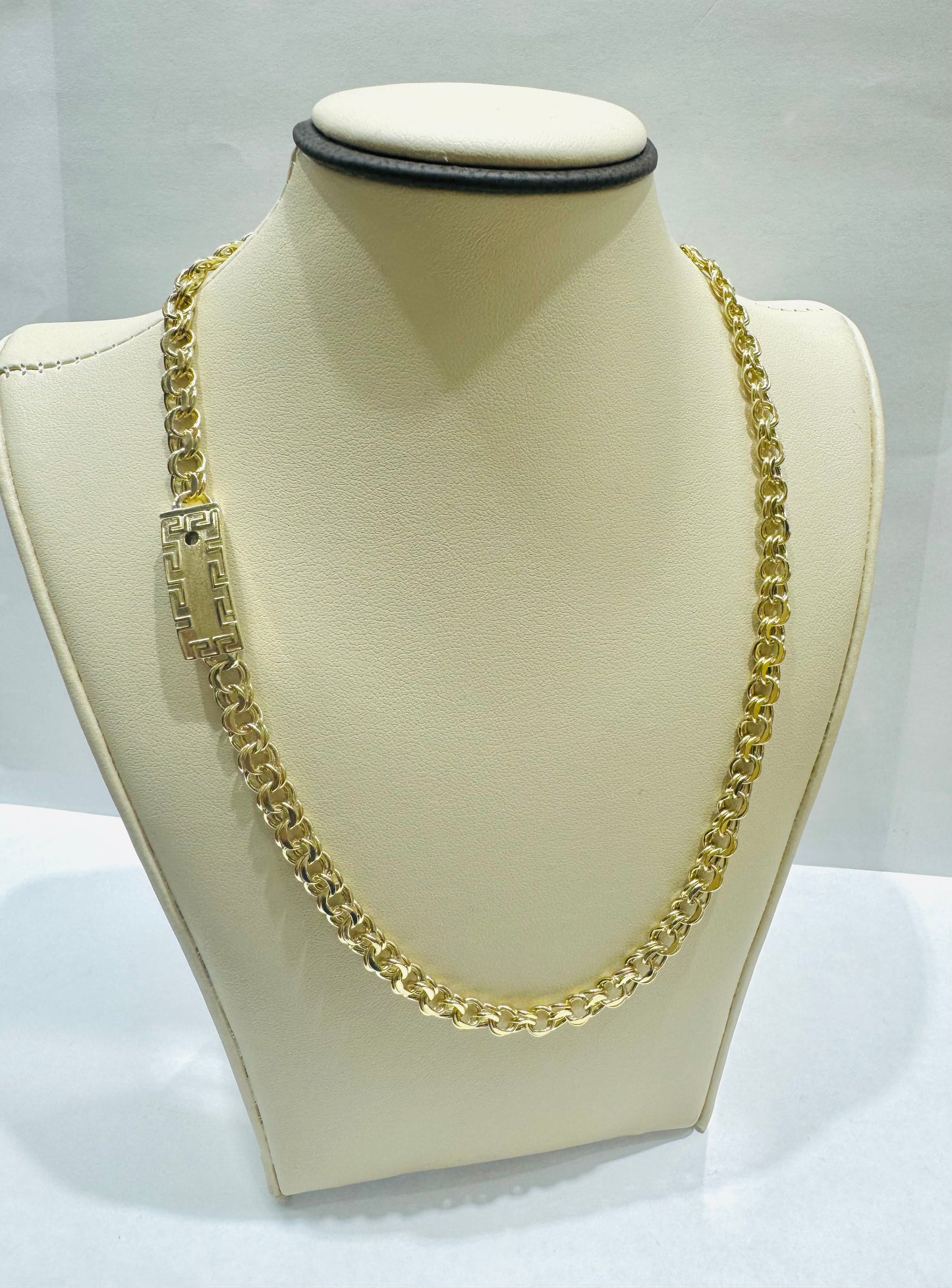 10K GOLD CHINO LINK NECKLACE 16”, WEIGHT: 11.4gm, WIDTH: 6mm