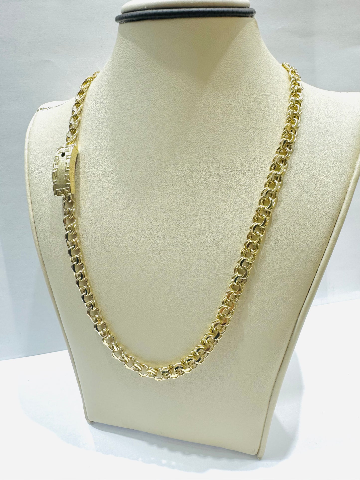 10K GOLD CHINO LINK NECKLACE 16”, WEIGHT: 11.4gm, WIDTH: 6mm