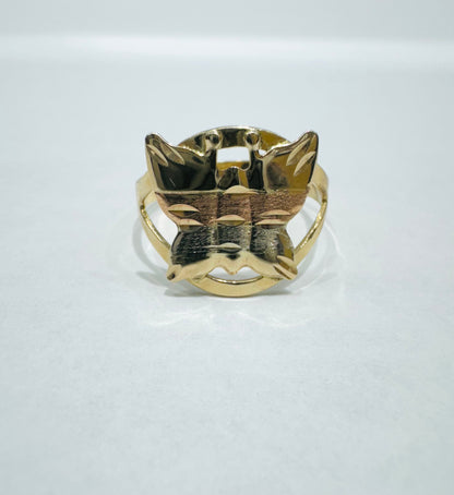 10K GOLD TWO TONED BUTTERFLY RING, WEIGHT: 1.2gm, SIZE: 6