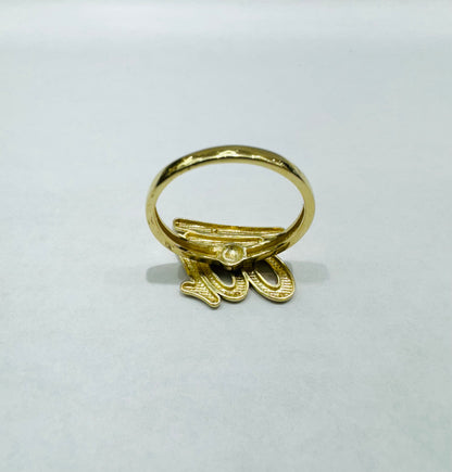 10K GOLD CUSTOM 100 RING, WEIGHT: 2.5gm, SIZE: 7