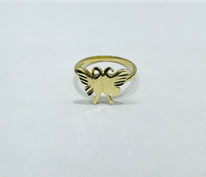 10K GOLD BUTTERFLY RING, WEIGHT: 2.2gm, SIZE: 6.5