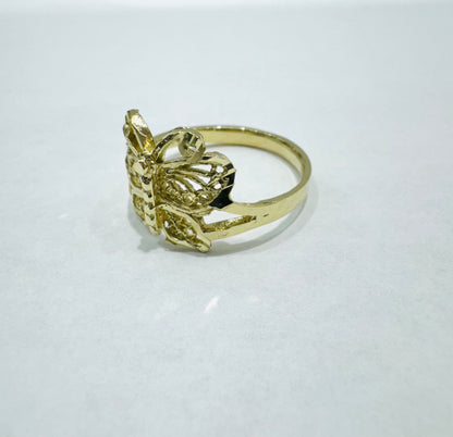 10K GOLD BUTTERFLY RING, WEIGHT: 2.4gm, SIZE: 7