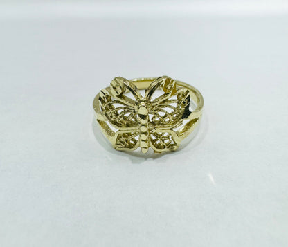 10K GOLD BUTTERFLY RING, WEIGHT: 2.4gm, SIZE: 7