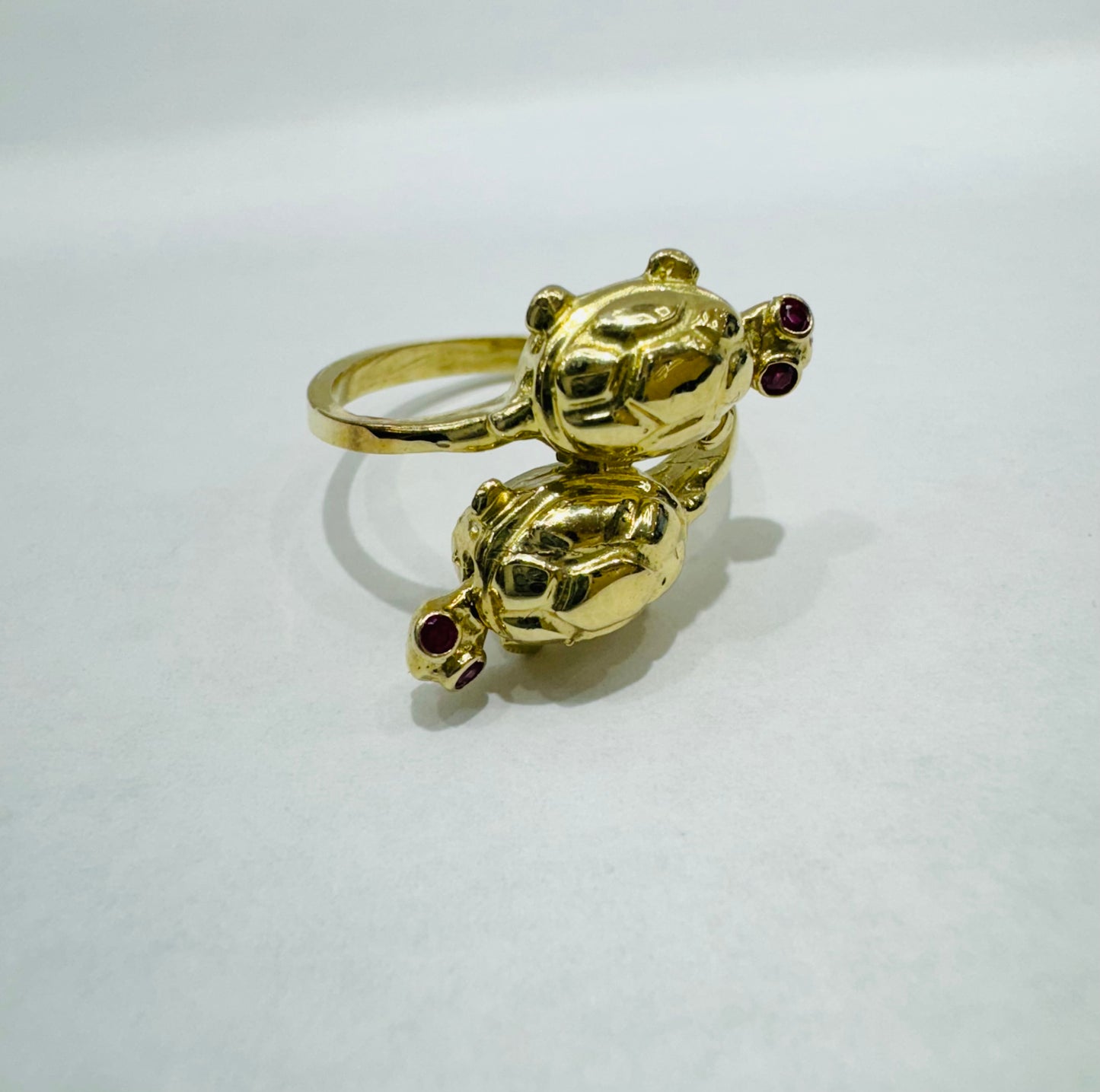 10K GOLD TURTLE RING, WEIGHT: 3.7gm, SIZE: 7
