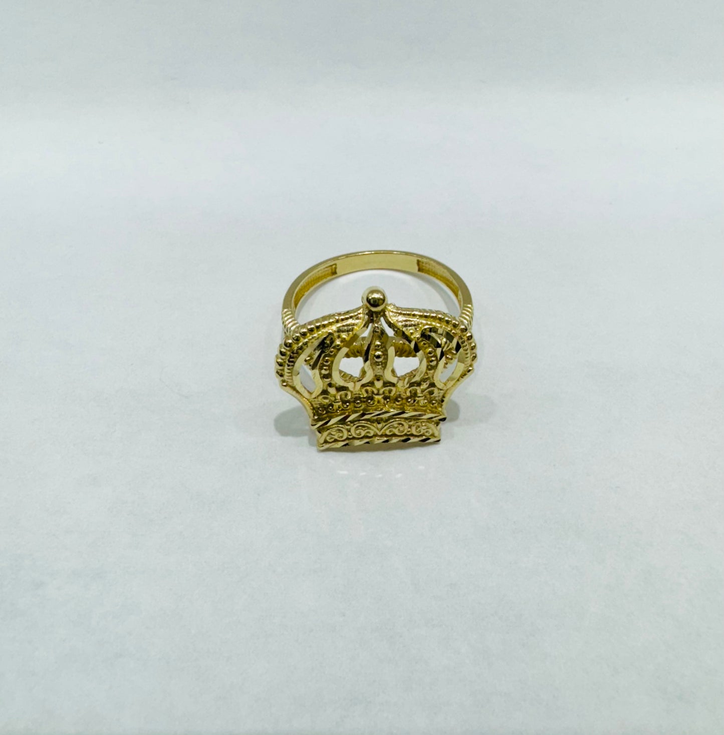 10K GOLD CROWN RING, WEIGHT: 3gm, SIZE: 6.5