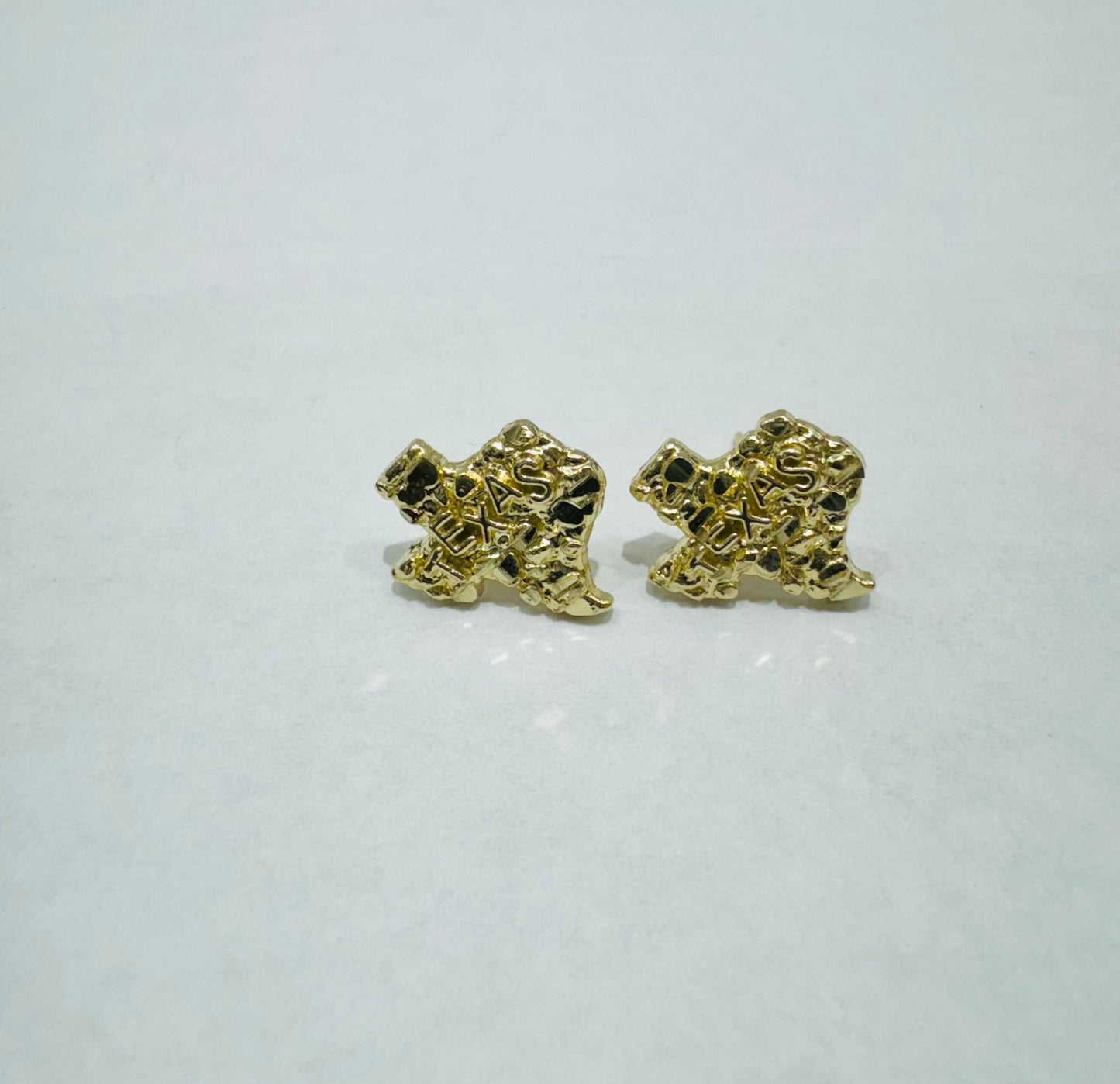 10K GOLD TEXAS EARRINGS, WEIGHT: 1.5gm