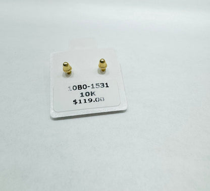 10K GOLD FLOWER BABY EARRINGS