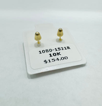 10K GOLD HEART BABY EARRINGS