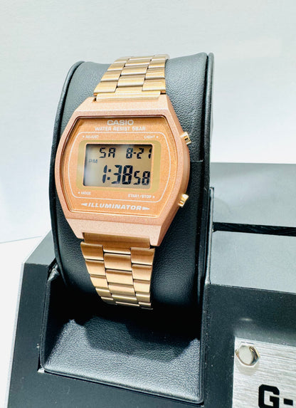 CASIO B640WC-5AVT ROSE GOLD VINTAGE DIGITAL WATCH