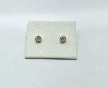 10K WHITE GOLD NATURAL DIAMOND EARRINGS 0.4CT