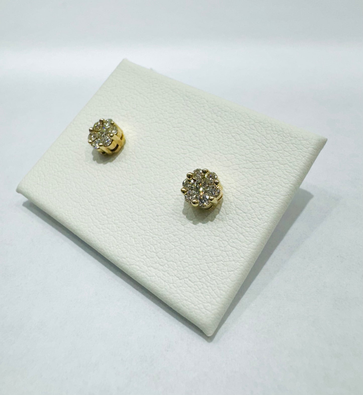 10K GOLD NATURAL DIAMOND EARRINGS 0.3CT