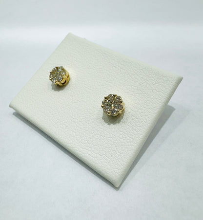 10K GOLD NATURAL DIAMOND EARRINGS 0.3CT