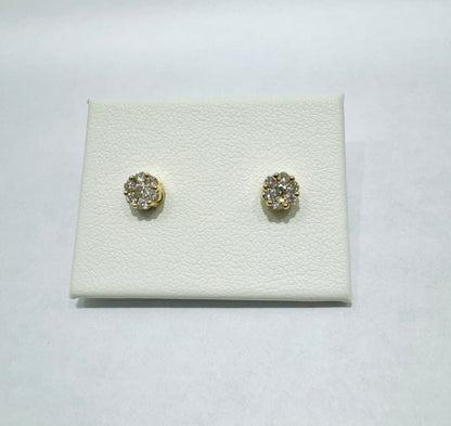 10K GOLD NATURAL DIAMOND EARRINGS 0.3CT