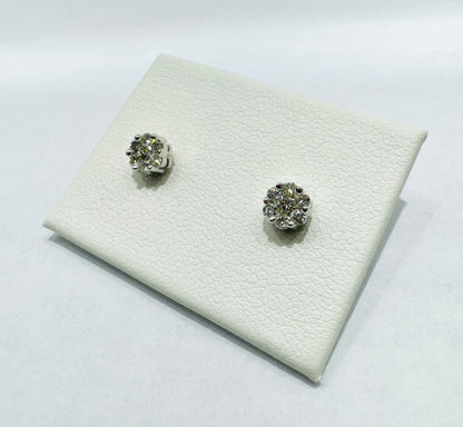 10K WHITE GOLD NATURAL DIAMOND EARRINGS 0.3CT