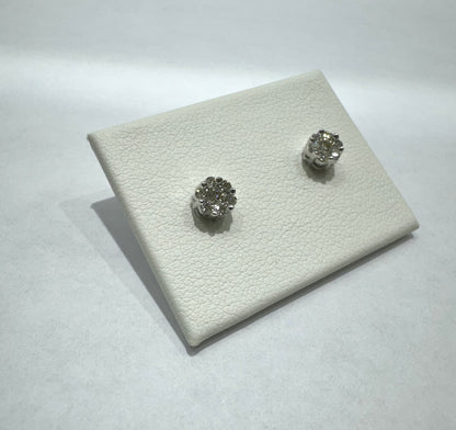 10K WHITE GOLD NATURAL DIAMOND EARRINGS 0.3CT