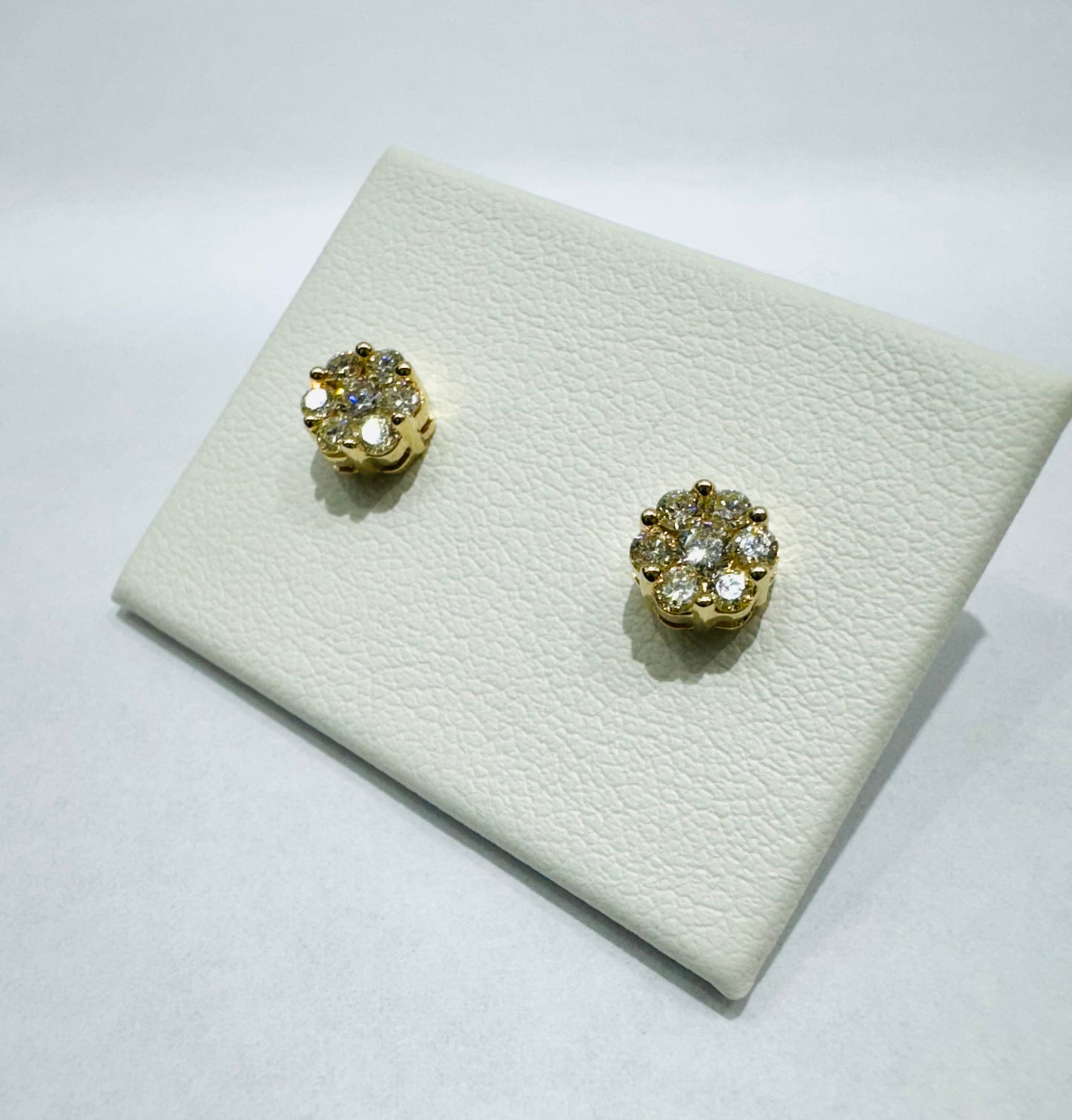 10K GOLD NATURAL DIAMOND EARRINGS 0.2CT