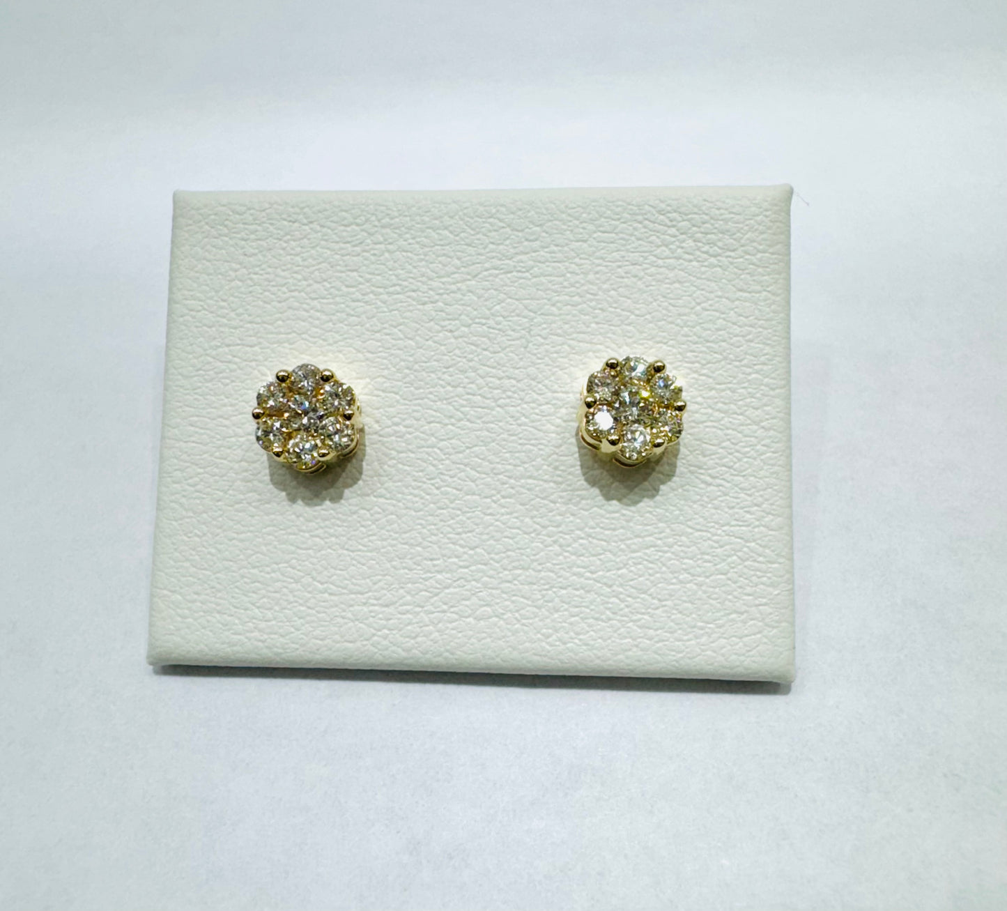 10K GOLD NATURAL DIAMOND EARRINGS 0.2CT