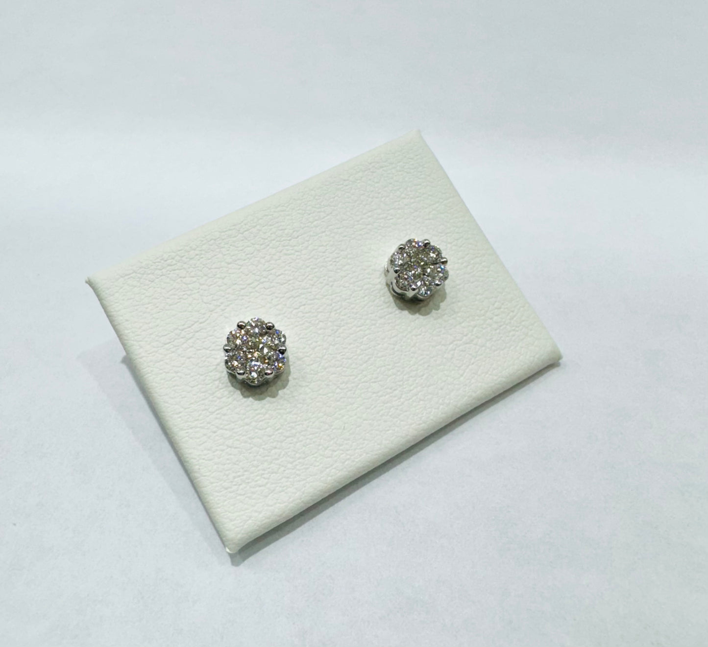 10K WHITE GOLD NATURAL DIAMOND EARRINGS 0.2CT