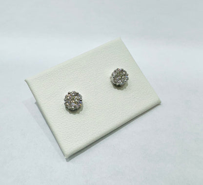 10K WHITE GOLD NATURAL DIAMOND EARRINGS 0.2CT