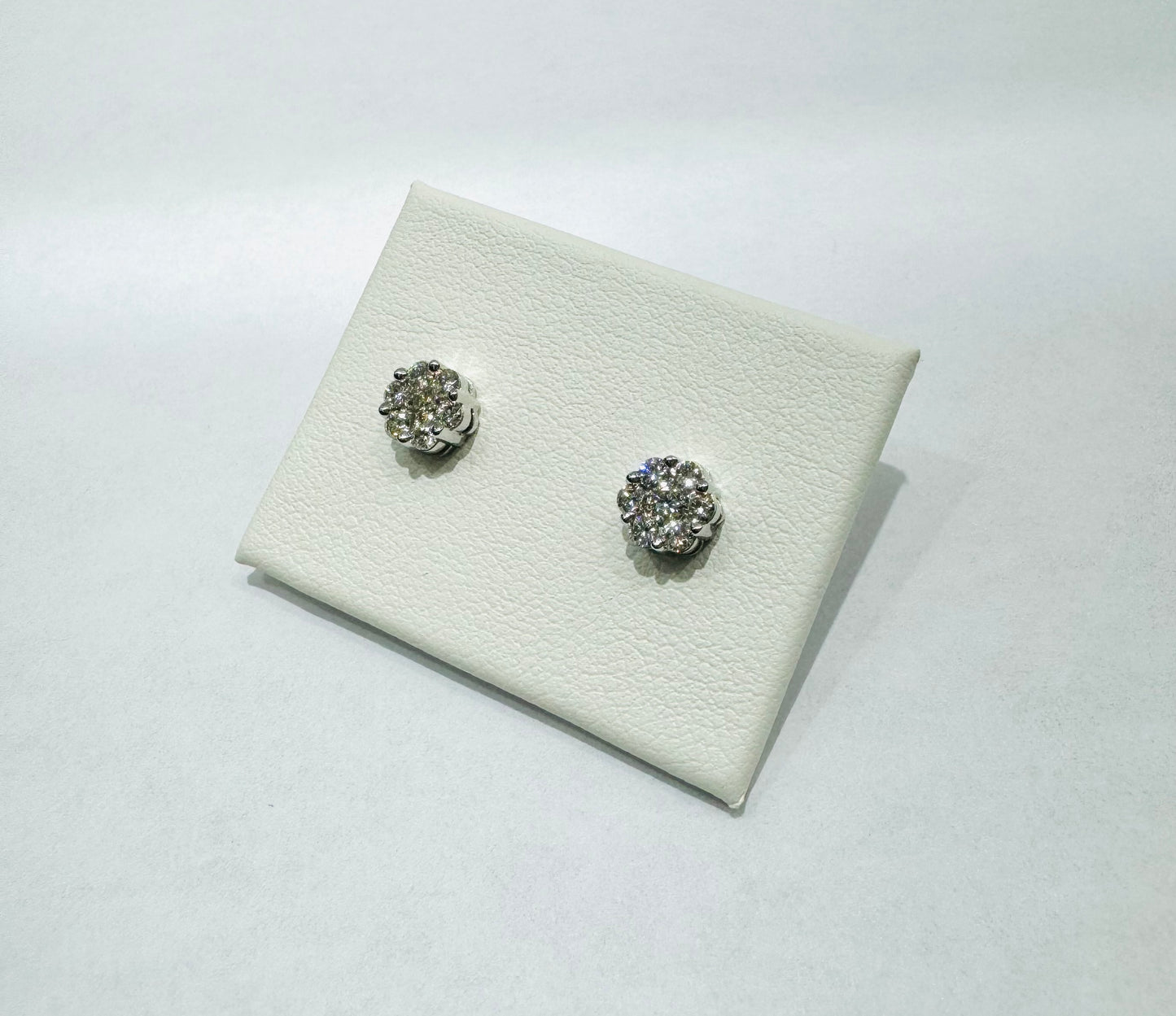 10K WHITE GOLD NATURAL DIAMOND EARRINGS 0.2CT