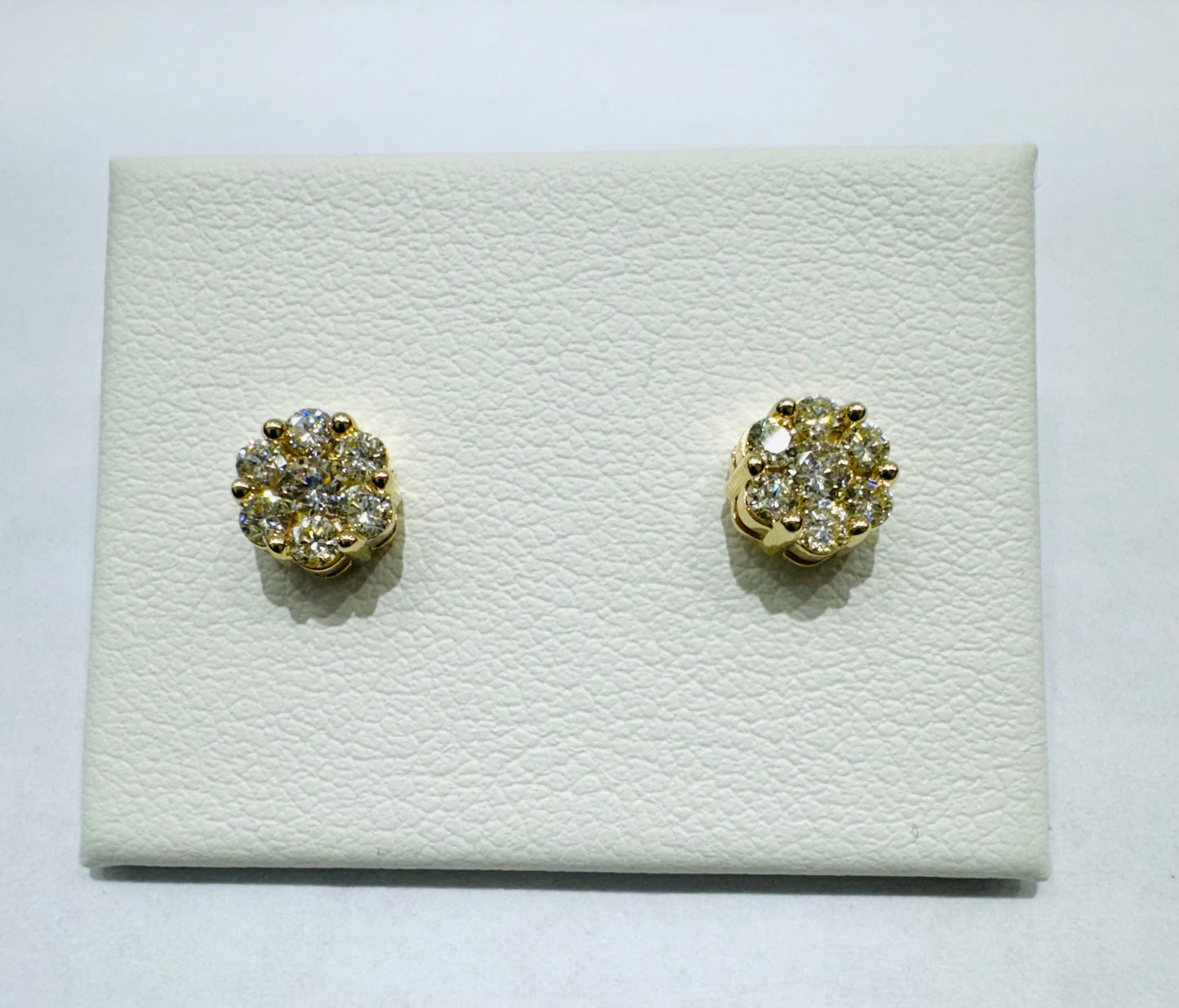 10K GOLD NATURAL DIAMOND EARRINGS 0.2CT